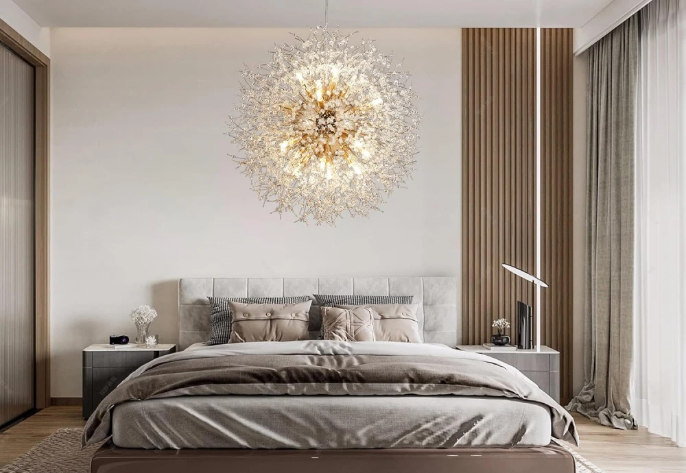 crystal globe chandelier